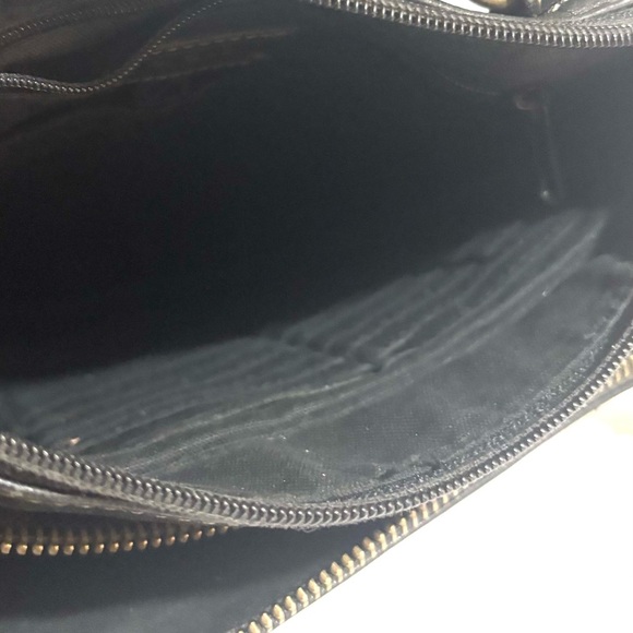 Fossil vintage unisex distressed Black Crossbody Bag - Picture 9 of 12